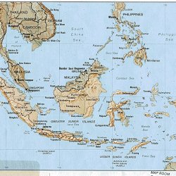 indonesia shaded map
